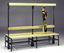 Afbeelding van Banc double avec porte-manteaux 2m