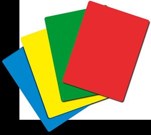 Afbeelding van Jeu de 4 cartons d'arbitrage