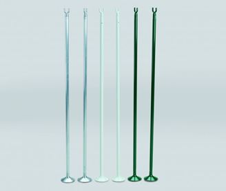 Afbeelding van Piquet pour simple alu Vert