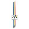 Afbeelding van  180cm slalomstok PVC punt