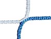 Afbeelding van Doelnetten voor junior-doelen in clubkleuren 5,00m x 2,00m prof. 1m/1,5m BLAUW & WIT