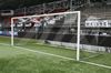 Afbeelding van Doelnetten voor kooi-vormige voetbaldoelen in clubkleuren ZWART & WIT