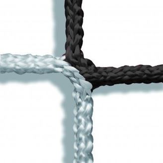 Afbeelding van  Doelnetten voor seniorendoelen in clubkleuren ZWART & WIT