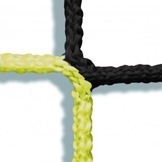 Afbeelding van  Doelnetten voor seniorendoelen in clubkleuren ZWART & GEEL
