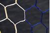 Afbeelding van HEXAGONALE doelnet voor kooi-vormige voetbaldoelen "World Cup" BLAUW & WIT
