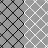 Afbeelding van Doelnetten voor kooi-vormige voetbaldoelen in clubkleuren ZWART & WIT
