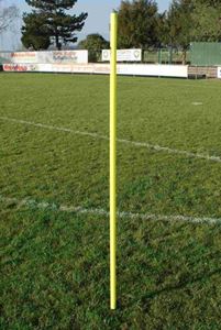 Afbeelding van Set van 5 gele slalompalen