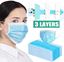 Image de Masque chirurgical 3 plis 50 pcs Type II R - Masque jetable