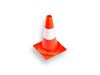 Afbeelding van Veiligheidskegel van 30cm rood & wit