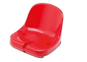 Image de Siège monobloc avec dossier "ELEGANCE" Rouge