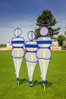 Afbeelding van Voetbalmuur - blauw en wit