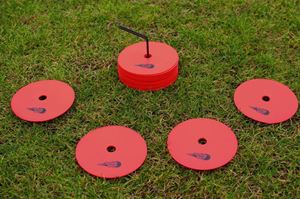 Afbeelding van Set van 24 schijfmarkers - Rood