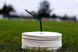 Afbeelding van Set van 24 schijfmarkers - Wit