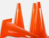 Afbeelding van Set van 4 x rode PVC kegels 30cm