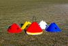Afbeelding van Set van 4 x rode PVC kegels 30cm