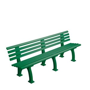Image de Banc 2m avec dossier VERT