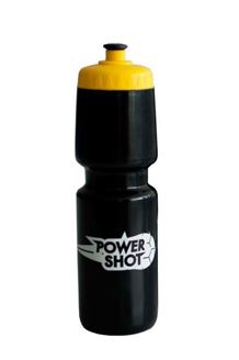 Afbeelding van BIDON 750ML NOIR AVEC CAPUCHON JAUNE