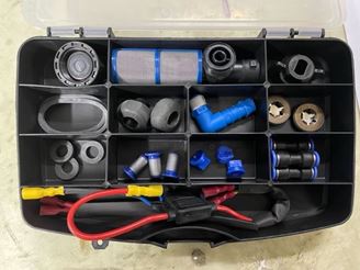 Image sur Boite pratique avec pieces de rechange pour machine à traçer