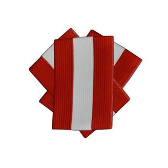 Afbeelding van Brassard Bicolores ROUGE & BLANC