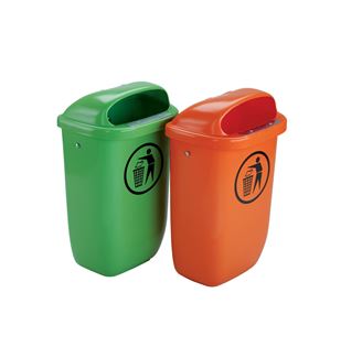 Afbeelding van Poubelle Classic 50L Orange