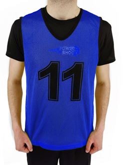 Afbeelding van KIT DE 11 CHASUBLES NUMÉROTÉS DE 1 À 11 - BLEU - ENFANT
