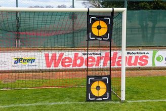 Afbeelding van  Doelnet voor precisieschoten 5 x 2m met 4 gaten