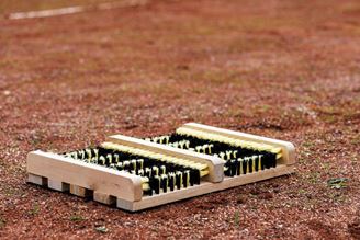 Afbeelding van Tennisschoenreiniger hout