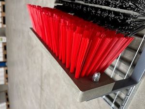 Afbeelding van Vervangingsborstel, rood, voor schoenreiniger Ideaal