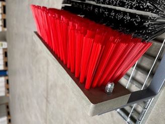 Afbeelding van Vervangingsborstel, rood, voor schoenreiniger Ideaal