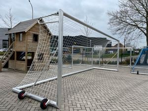 Afbeelding van Verplaatsbaar Seniordoel volledig met doelnet en transport