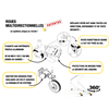 Afbeelding van POWERSHOT® multidirectionele wielen - Set van 4