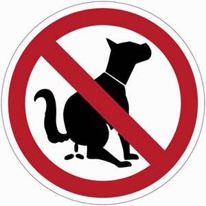 Image de Autocollants "Déjections canines interdites"