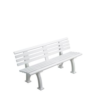 Afbeelding van Banc 1,50m avec dossier Blanc