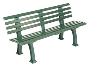 Afbeelding van Banc 1,50m avec dossier VERT