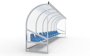 Afbeelding van Cabine 6m sièges bacquets pvc