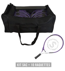 Afbeelding van JR T500 19'' racketkit (1 tas + 10 rackets)