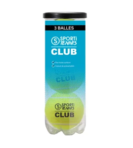 Afbeelding van Tube met 3 tennisclubballen