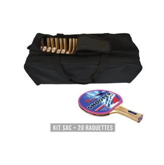 Afbeelding van Kit schieterracket (1 tas + 20 rackets)