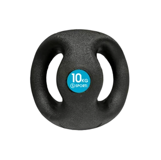 Médecine ball avec double poignées - 10kg