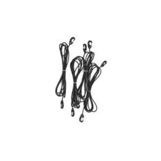 Jeu de 2 sandows noirs 5,50m - diam 6mm
