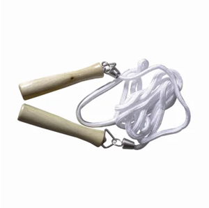 Corde à sauter poignées bois