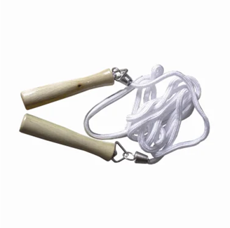 Corde à sauter poignées bois