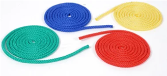Lot de 4 cordes à sauter nylon 2.50m