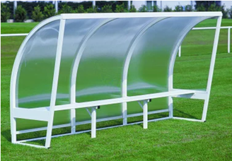 Abri de touche en aluminium blanc hauteur 2m