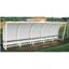 Abri de touche alu blanc côté transparent 1.60m