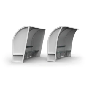Jeu de 2 roues de déplacement pour 1 abri de touche monobloc