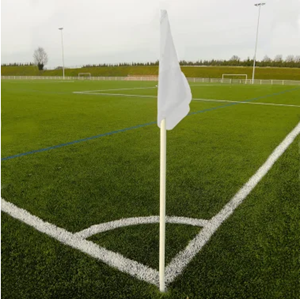 Jeu de 4 poteaux de corner articulés Blanc