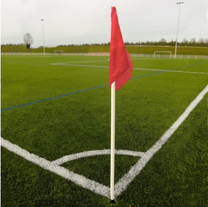 Jeu de 4 poteaux de corner articulés Rouge