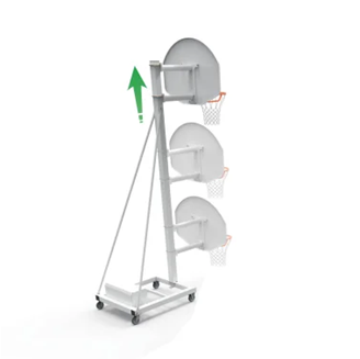 Tête fixe pour but de basket hauteur 2.60m déport 0.60 (L'unité)