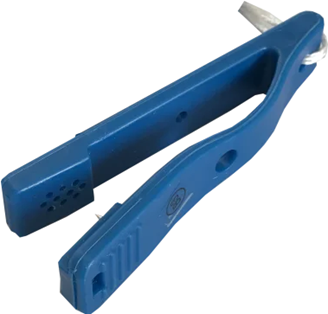 Lot de 10 pinces de controle modele B bleu